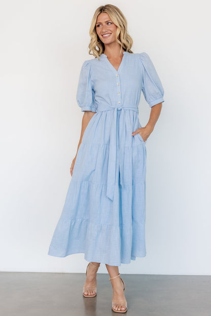 Camille Maxi Dress | Light Blue - Baltic Born