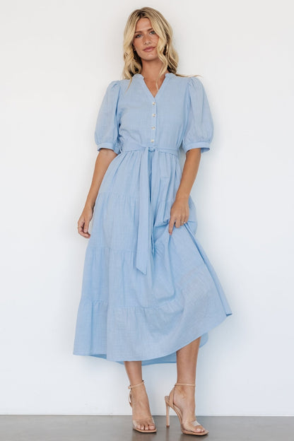 Camille Maxi Dress | Light Blue - Baltic Born