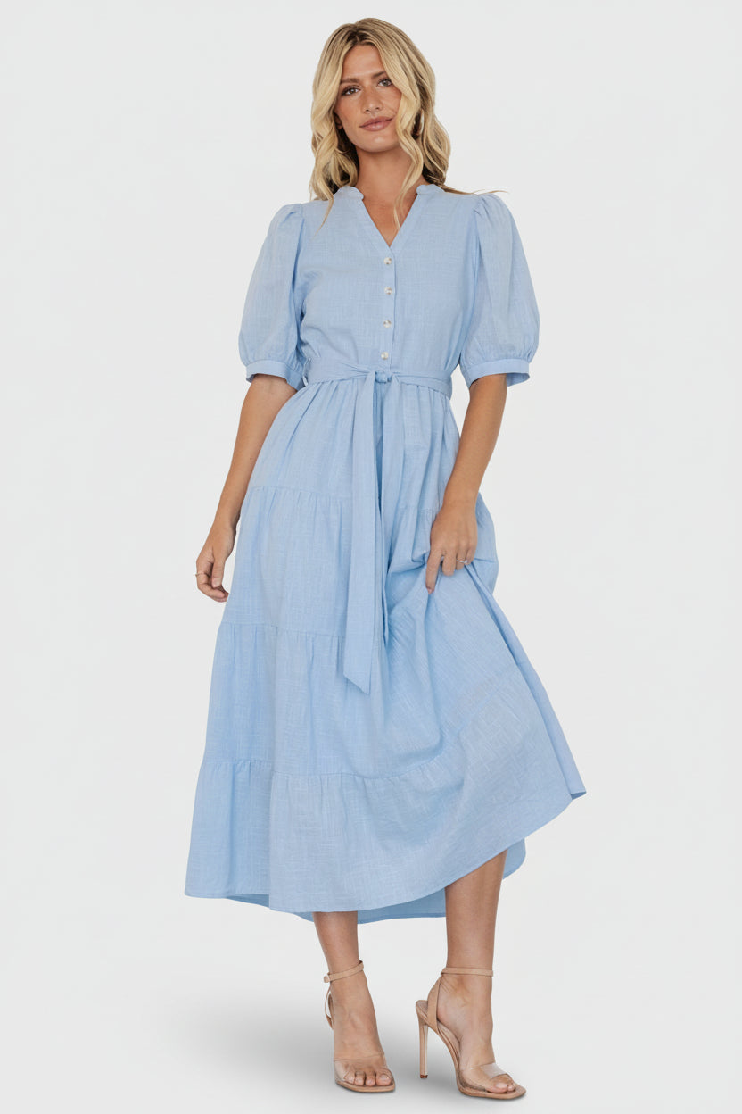 Camille Maxi Dress | Light Blue