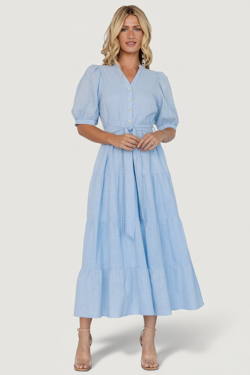 Camille Maxi Dress | Light Blue