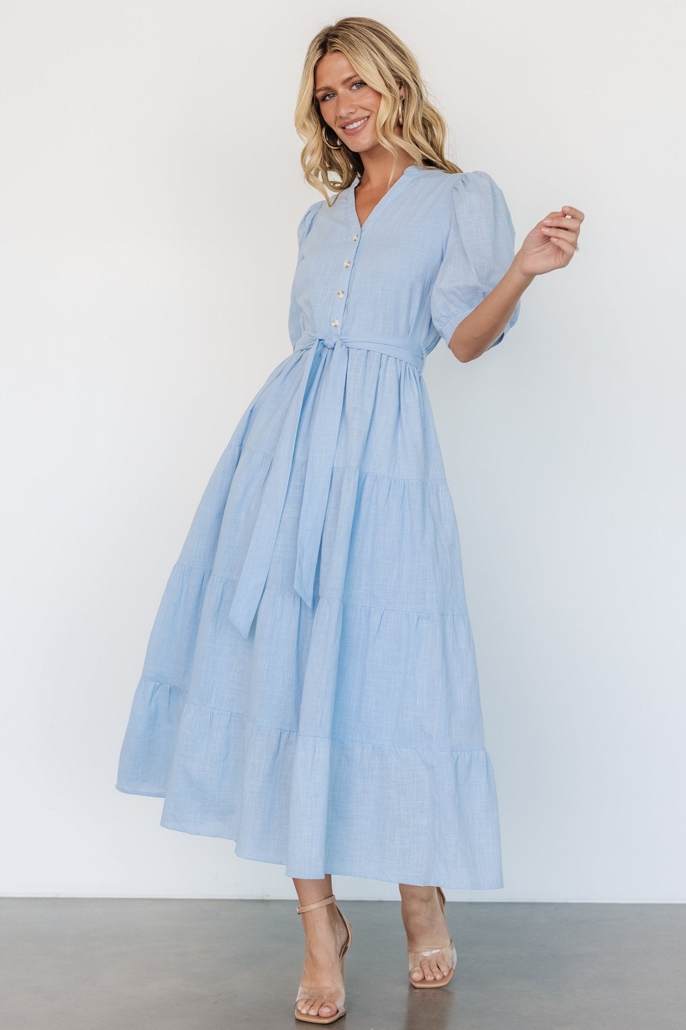 Camille Maxi Dress | Light Blue - Baltic Born