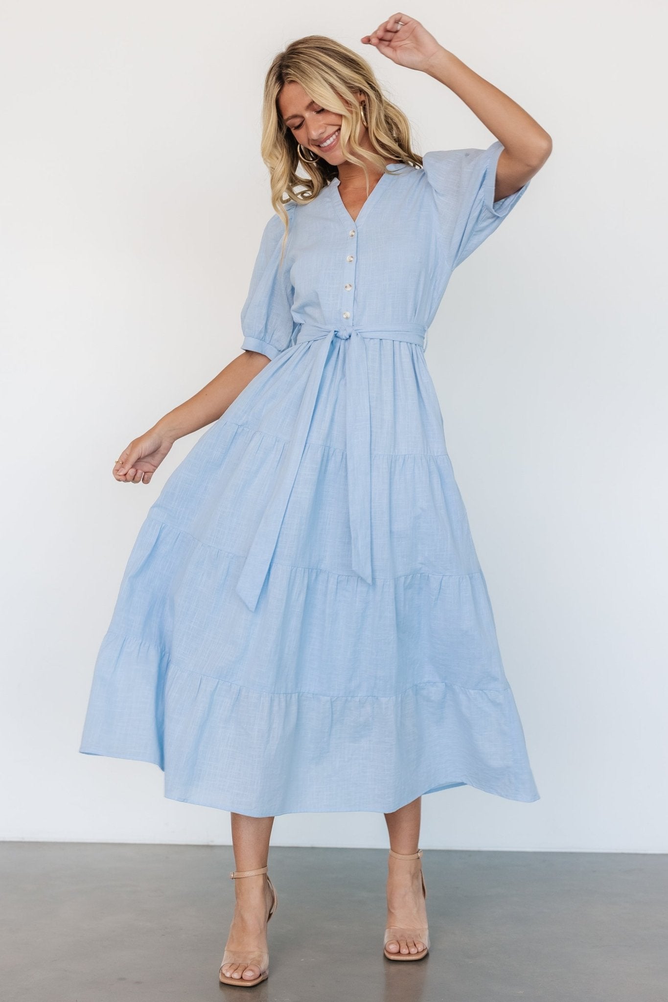 Camille Maxi Dress | Light Blue - Baltic Born