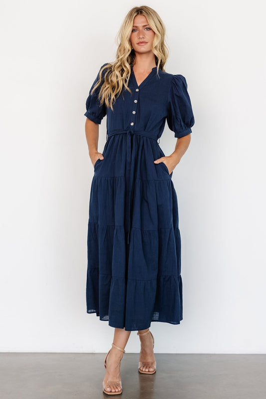 Camille Maxi Dress | Navy - Baltic Born