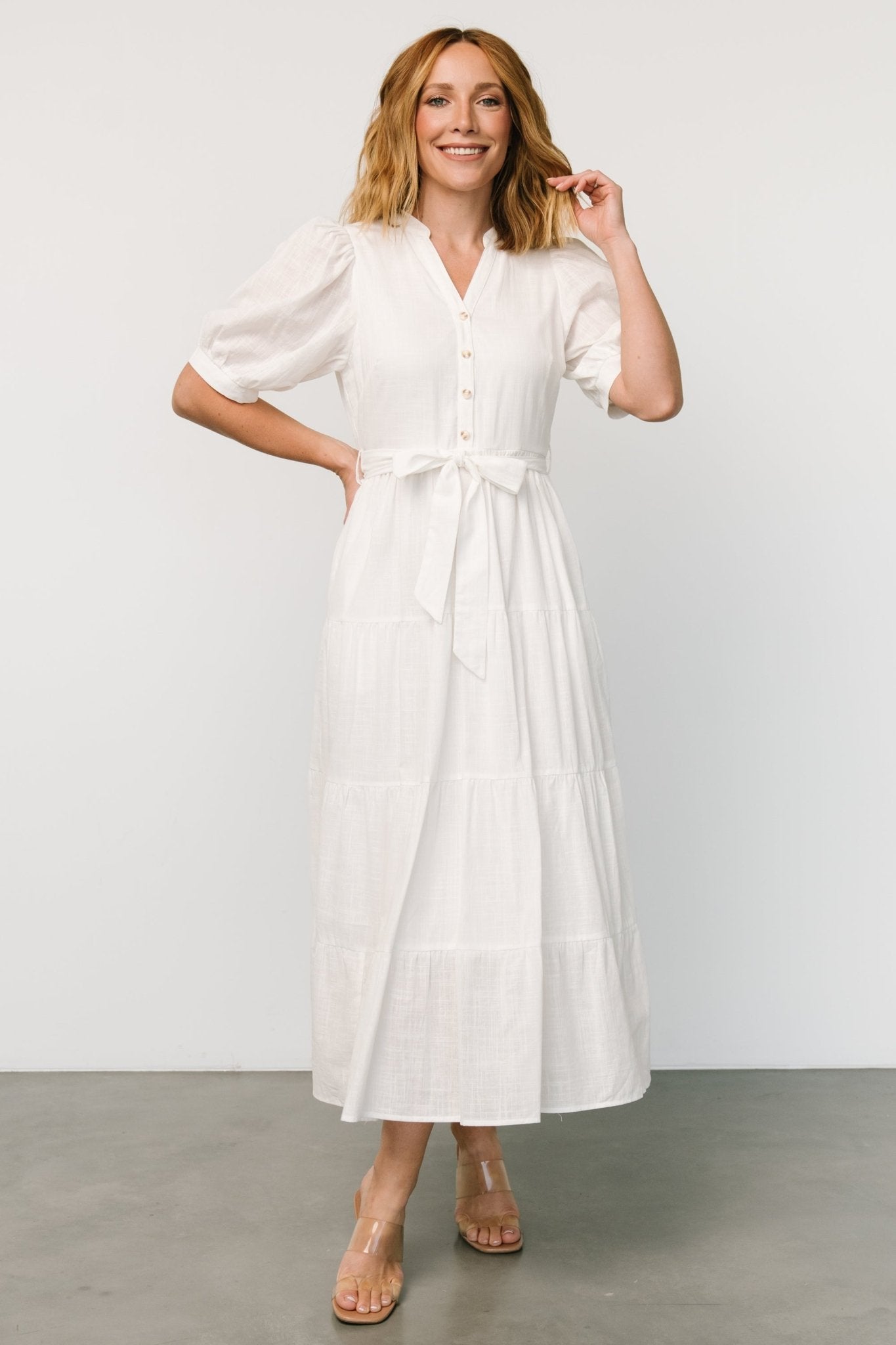 Camille Maxi Dress | Off White - Baltic Born