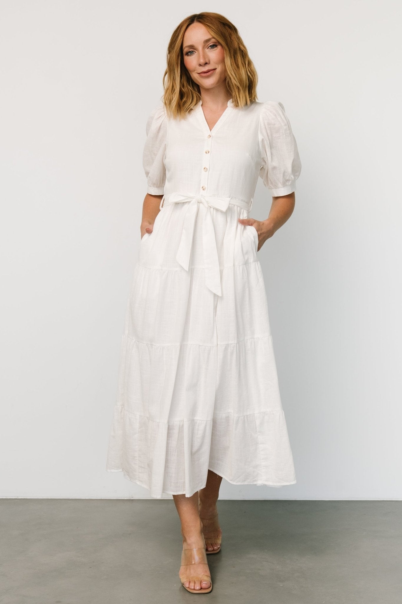 Camille Maxi Dress | Off White - Baltic Born