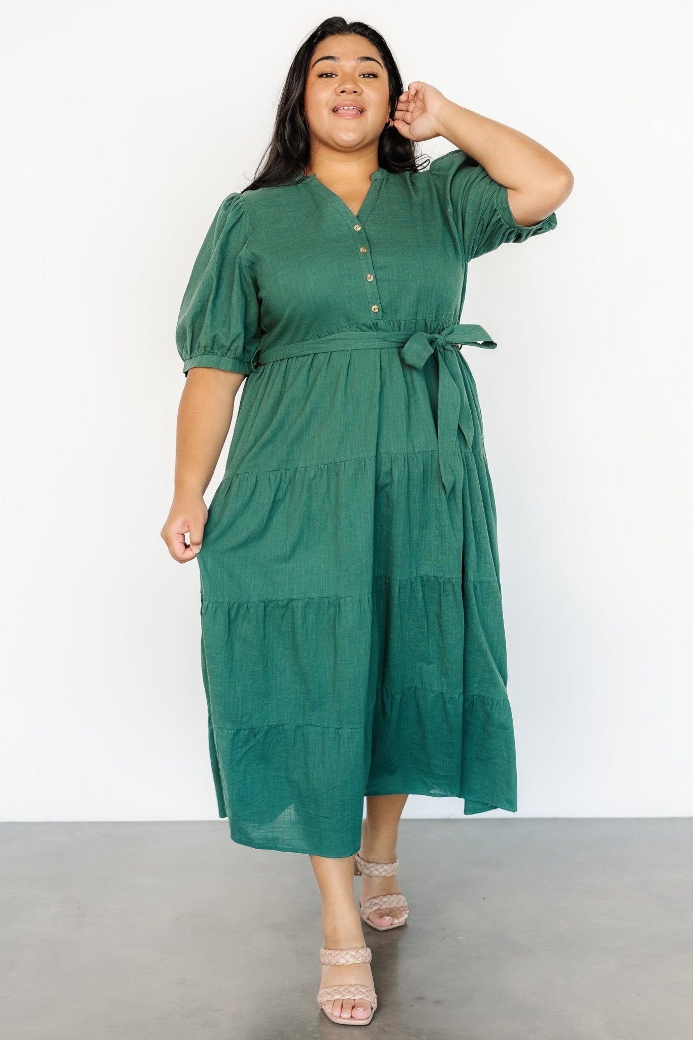 Camille Maxi Dress | Vintage Green - Baltic Born