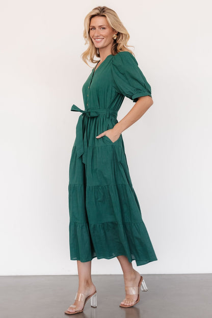 Camille Maxi Dress | Vintage Green - Baltic Born