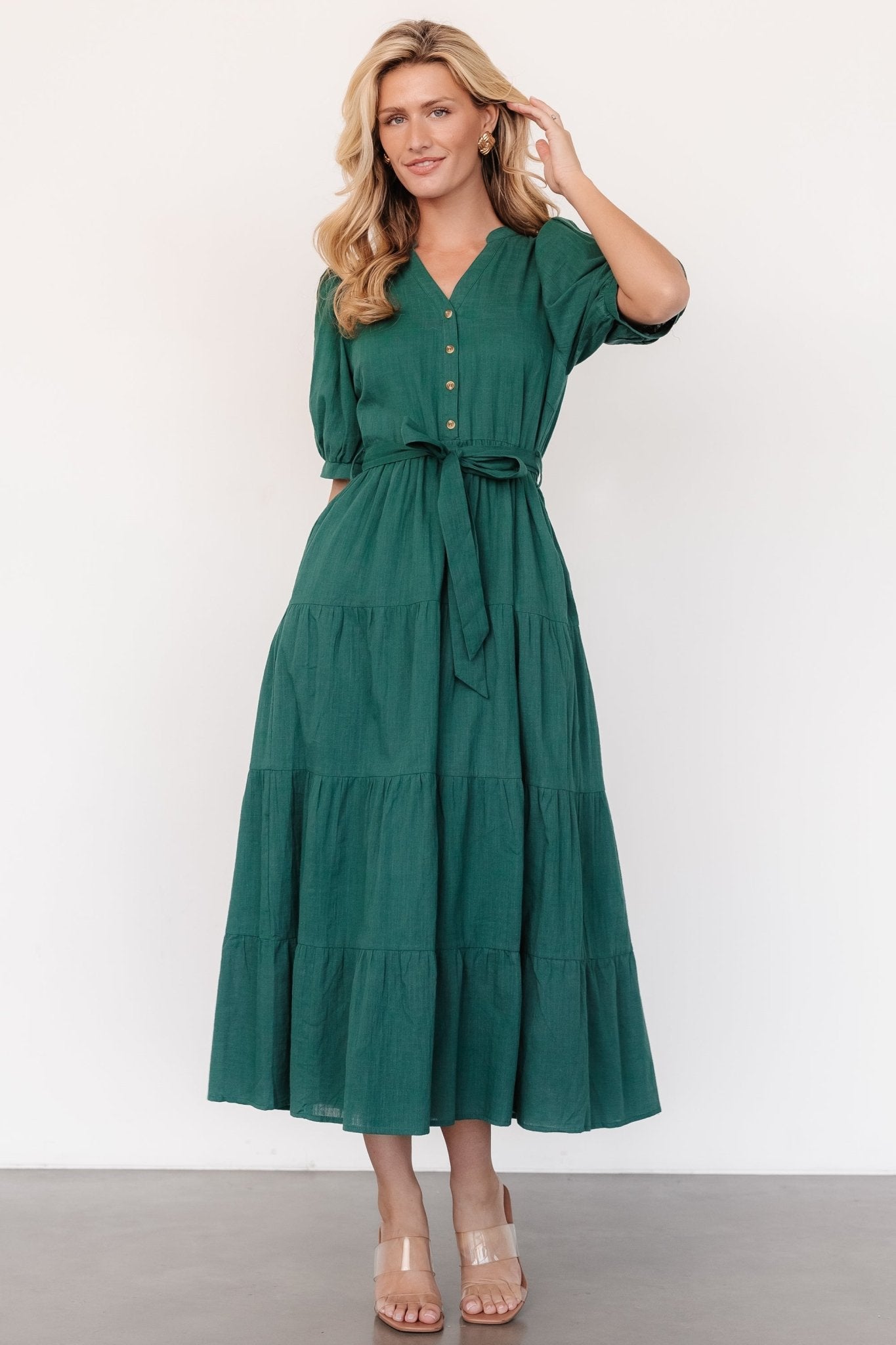 Camille Maxi Dress | Vintage Green - Baltic Born