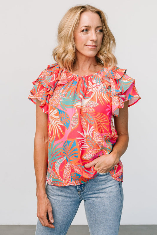 Cancun Top | Red Multi - Baltic Born