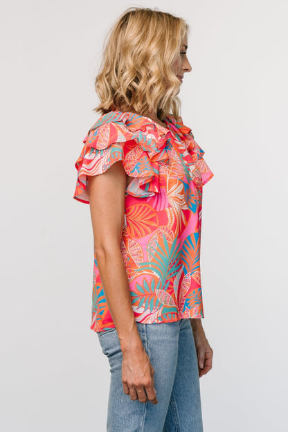 Cancun Top | Red Multi - Baltic Born