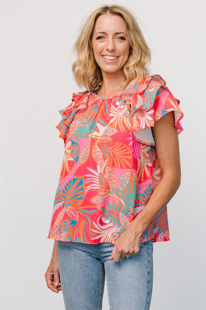 Cancun Top | Red Multi - Baltic Born