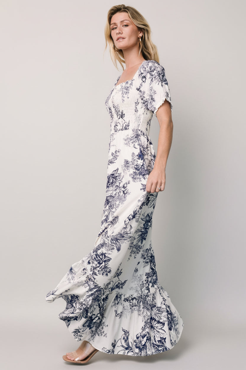 Capri Smocked Maxi Dress