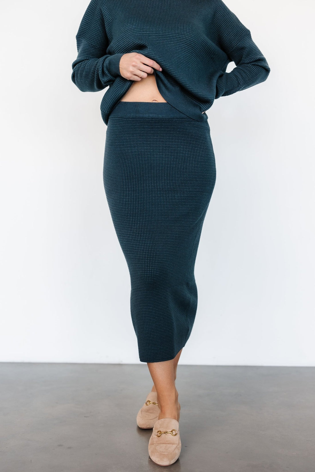 Waffle Black Skirt-Waist 28 to 32