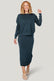Old Tiralahilacha Hadiya Organic Cotton Waffle Midi Skirt In Blue main image 1