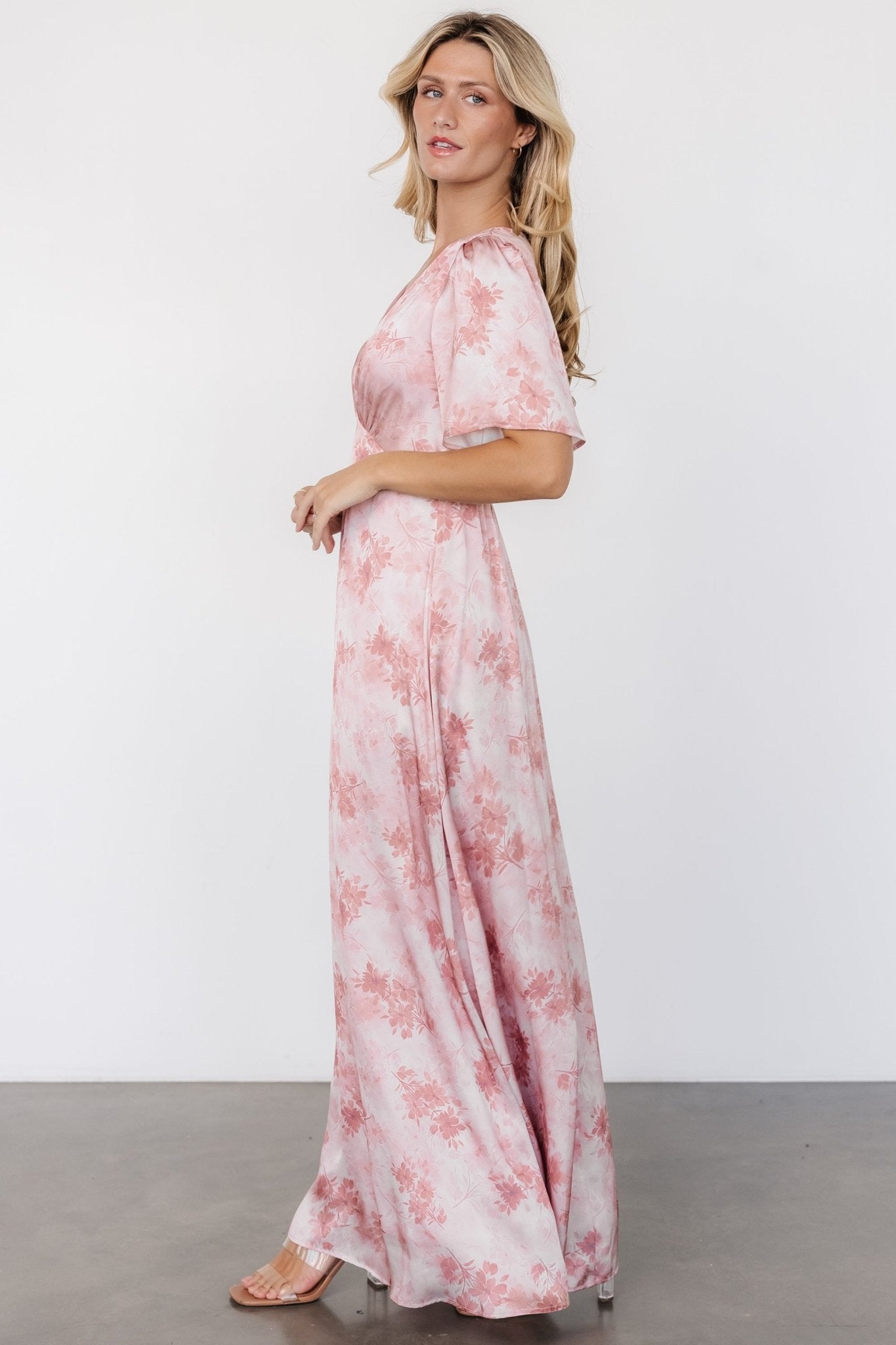 Carmen Maxi Dress | Blush Floral - Baltic Born