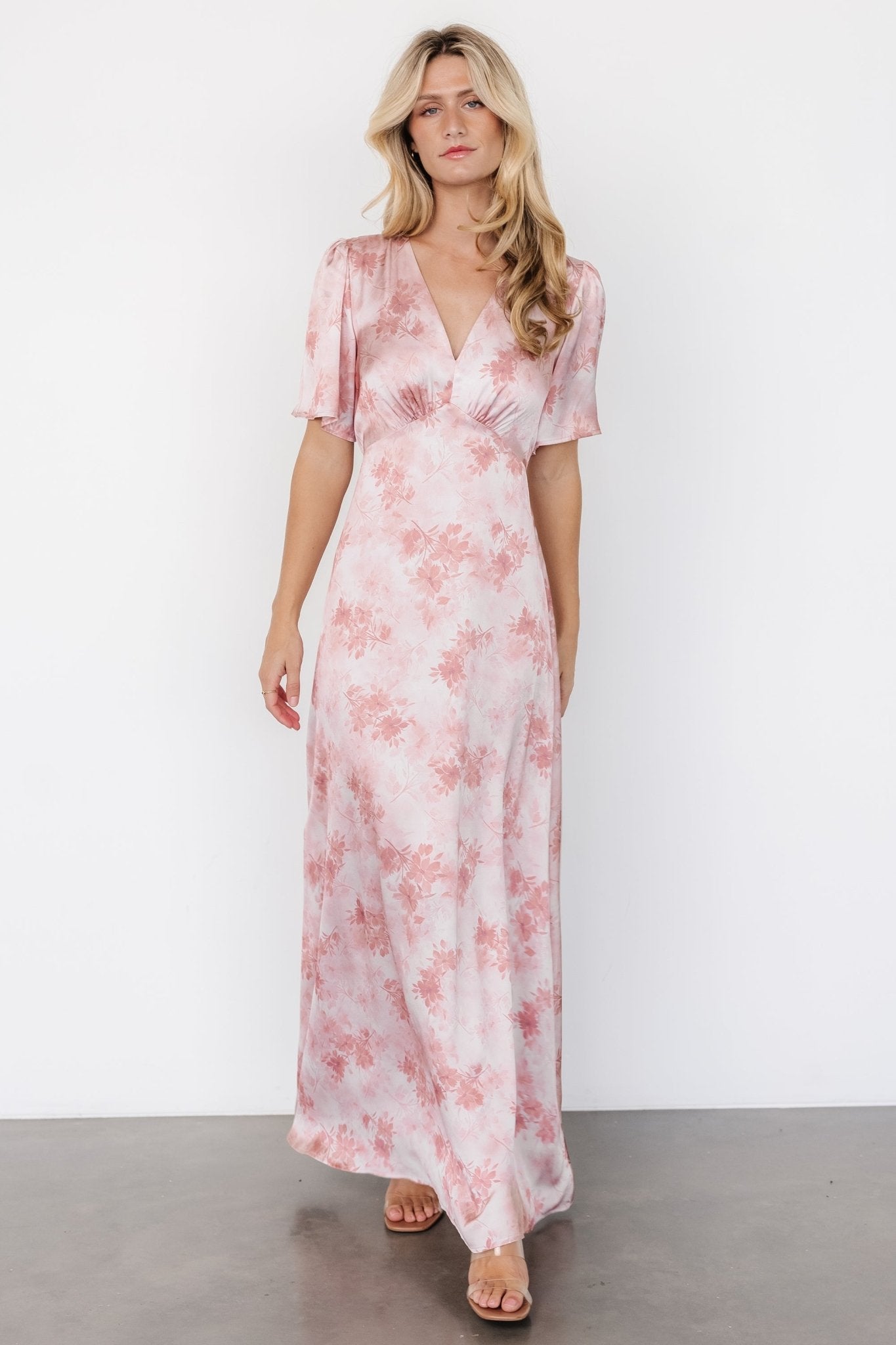 Carmen Maxi Dress | Blush Floral - Baltic Born