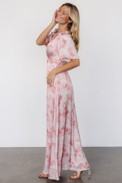 Carmen Maxi Dress | Blush Floral - Baltic Born