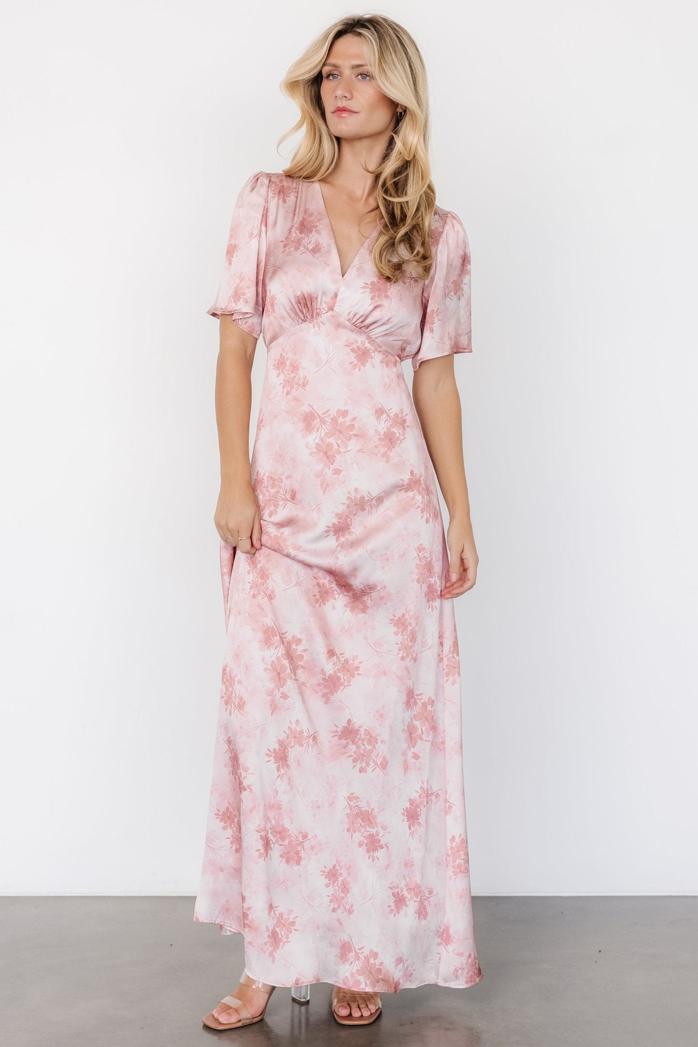 Carmen Maxi Dress | Blush Floral - Baltic Born