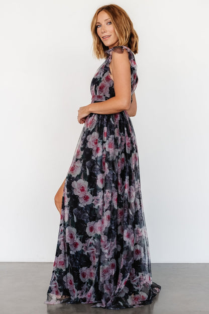 Carmine Maxi Dress | Black Floral - Baltic Born