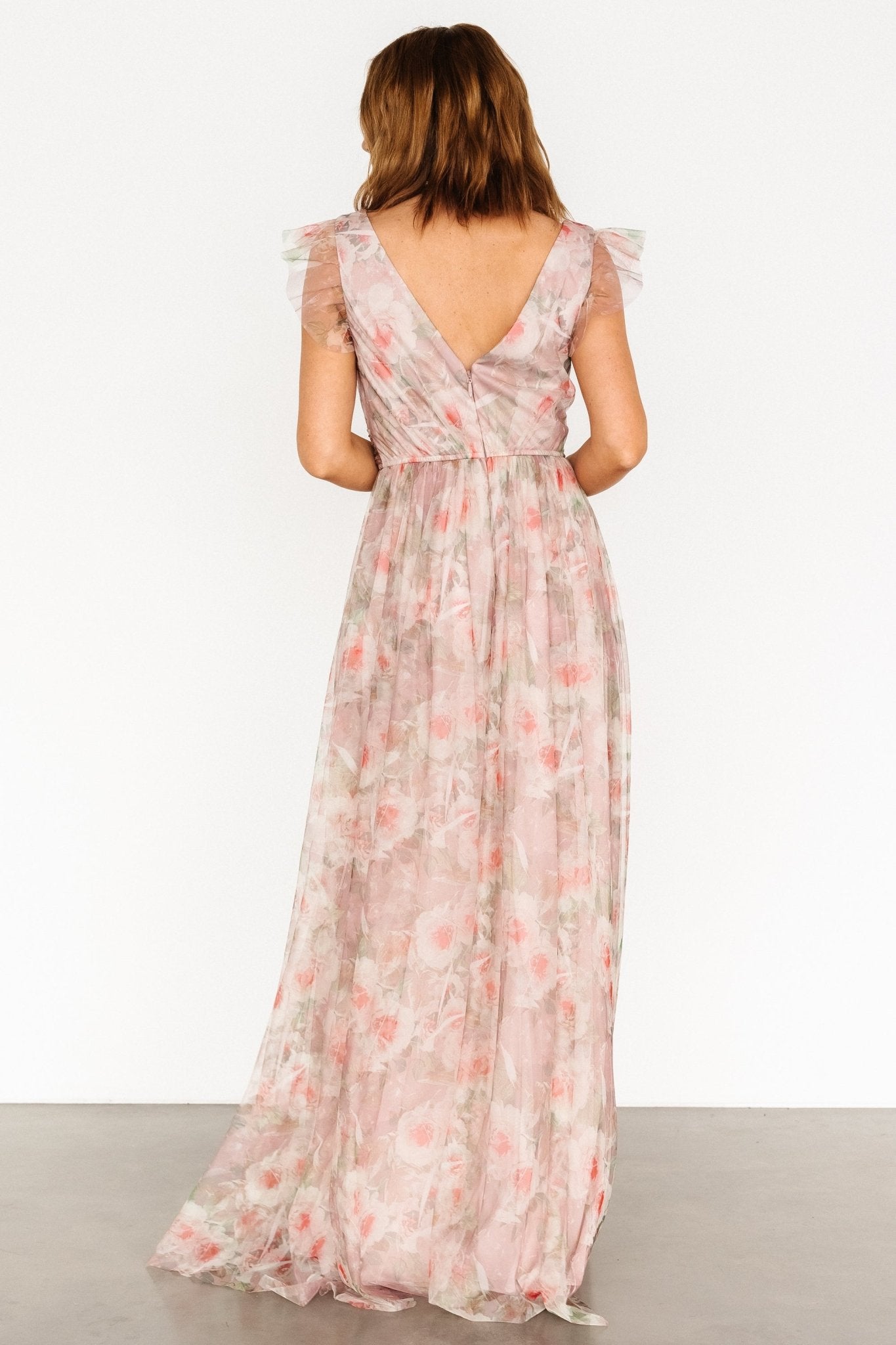 Carmine Maxi Dress | Mauve Floral - Baltic Born