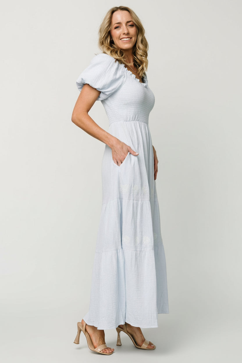 Carrington Maxi Dress | Light Blue