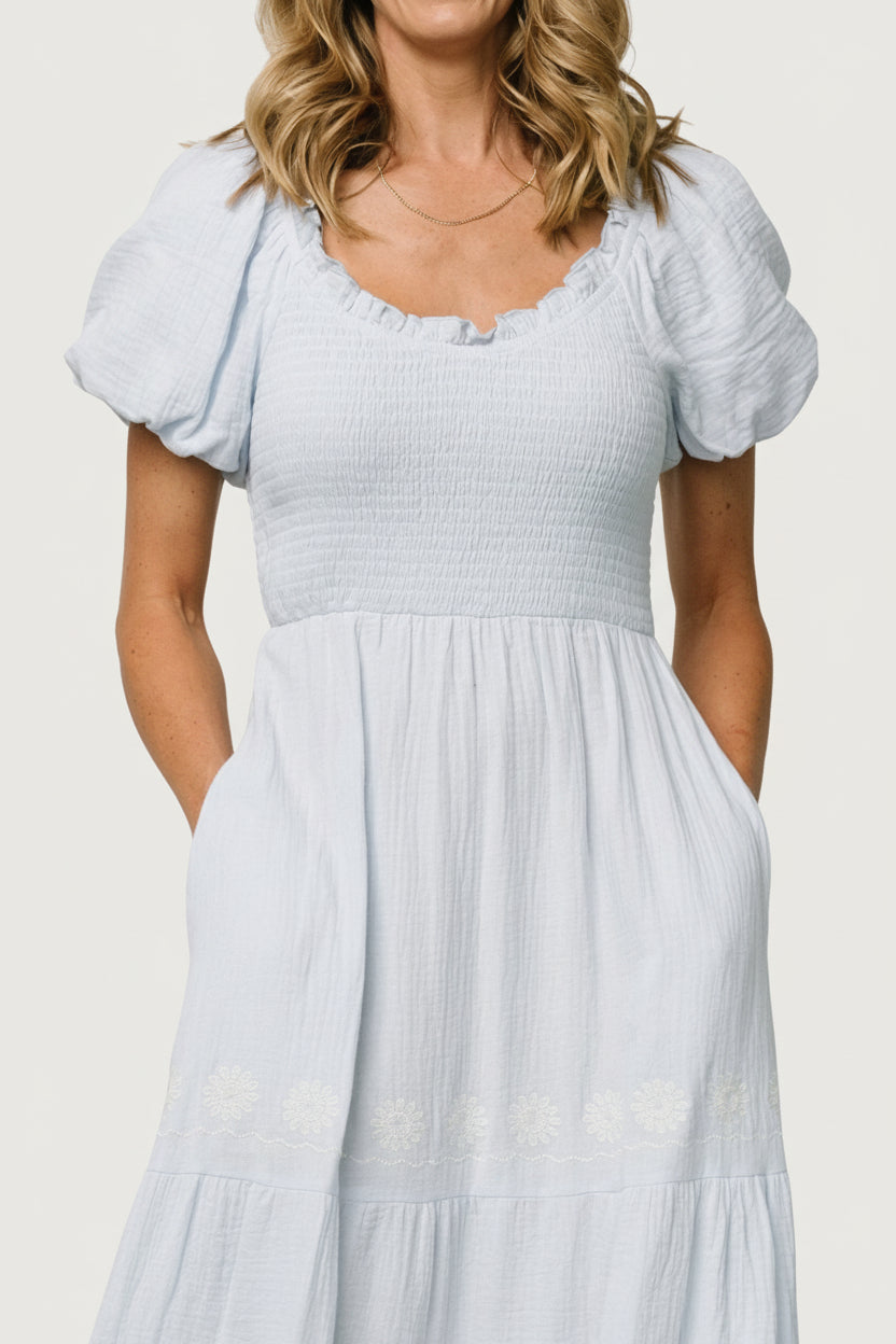 Carrington Maxi Dress | Light Blue