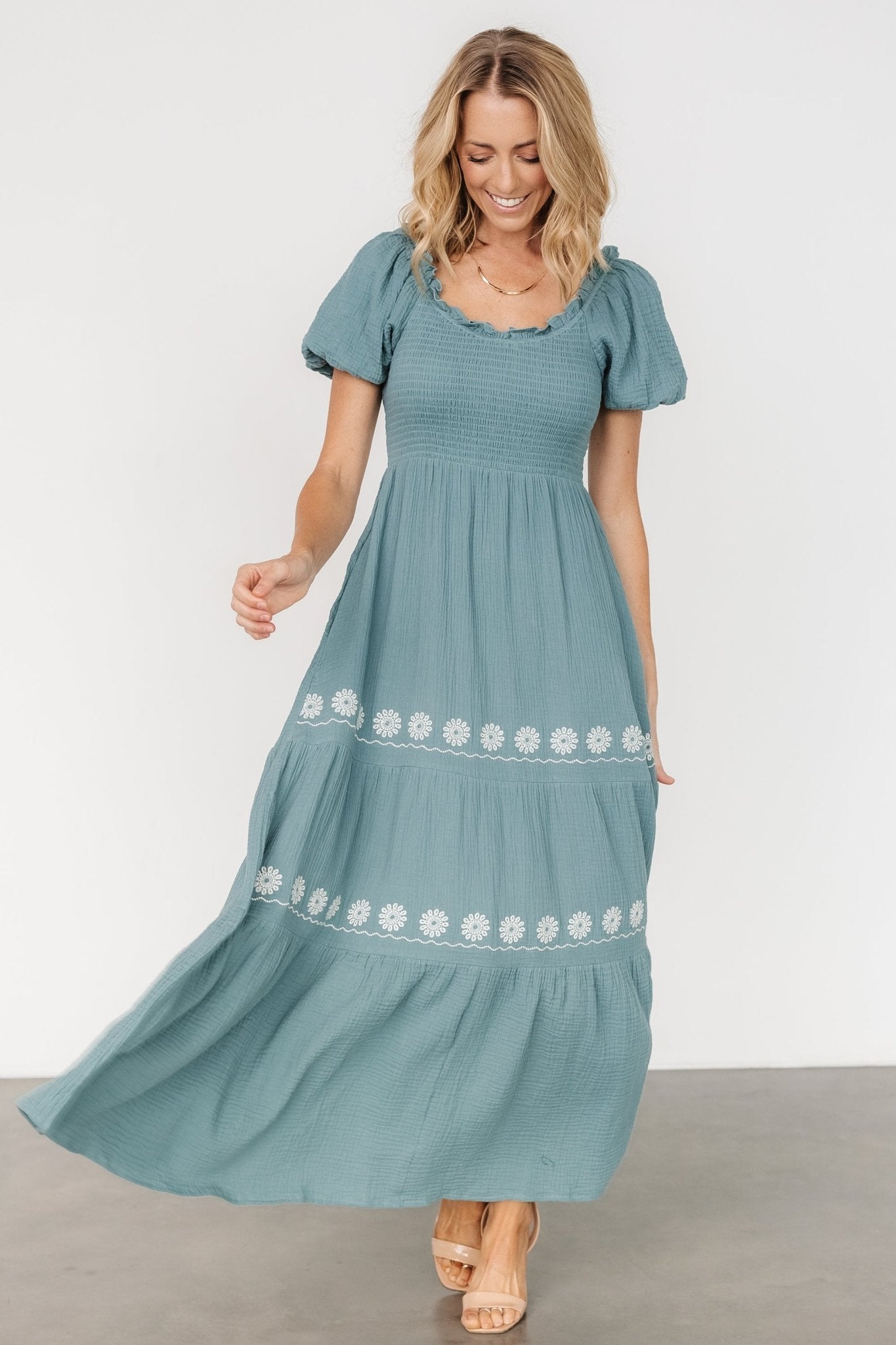 Carrington Maxi Dress | Vintage Teal - Baltic Born