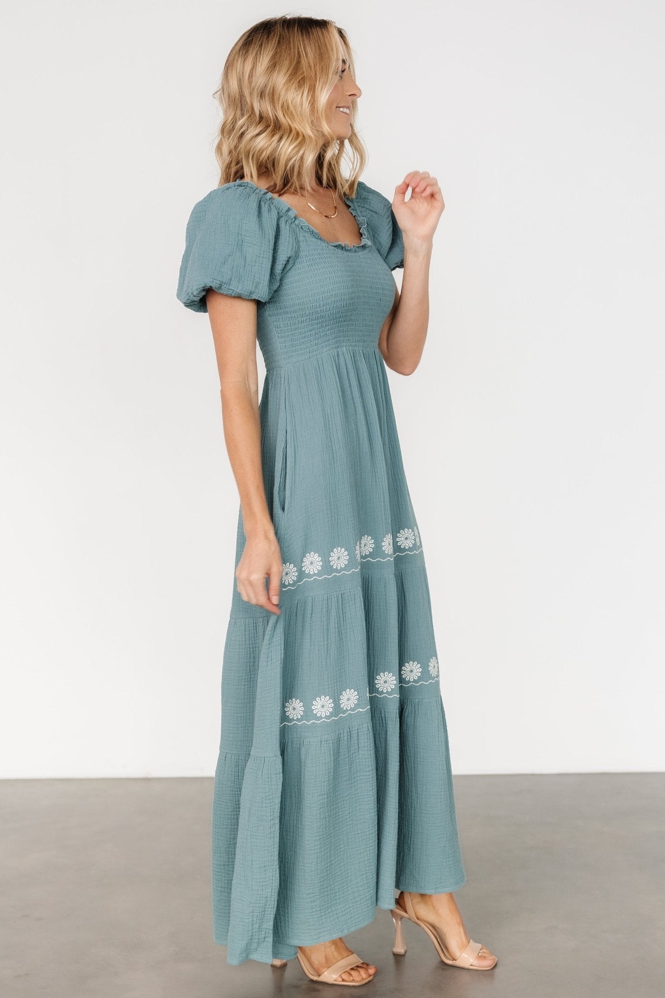 Carrington Maxi Dress | Vintage Teal - Baltic Born