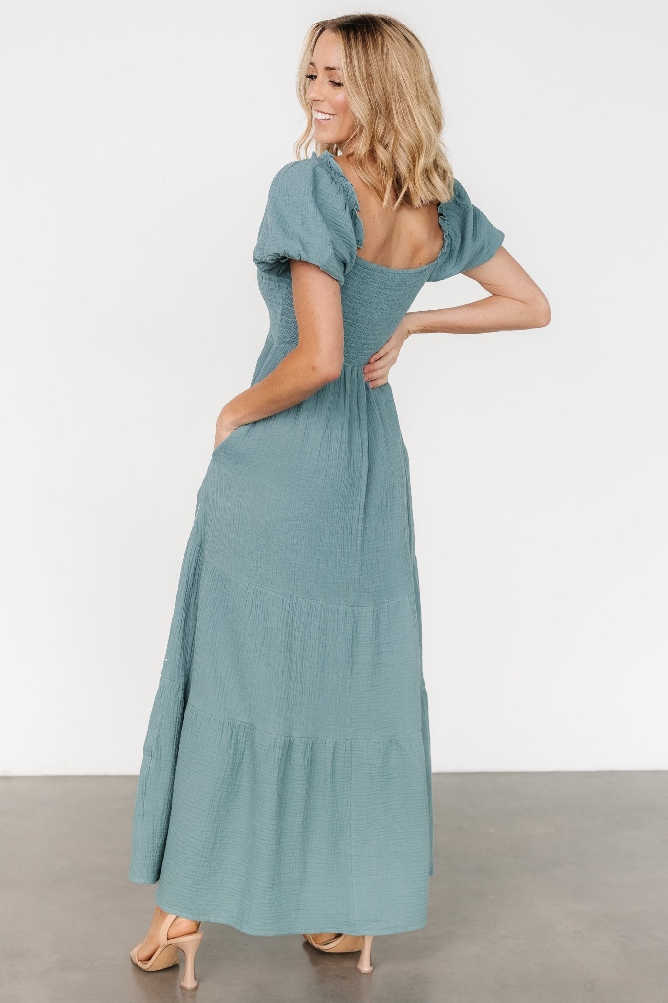 Carrington Maxi Dress | Vintage Teal - Baltic Born