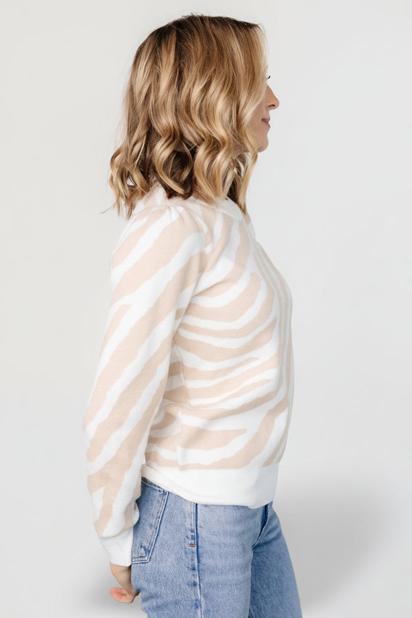 Carter Sweater | Oatmeal Print