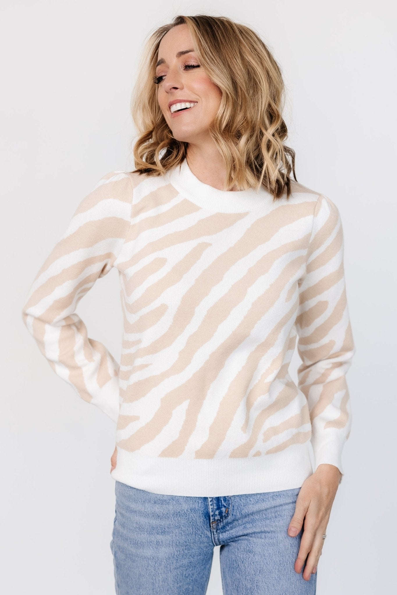 Carter Sweater | Oatmeal Print - Baltic Born