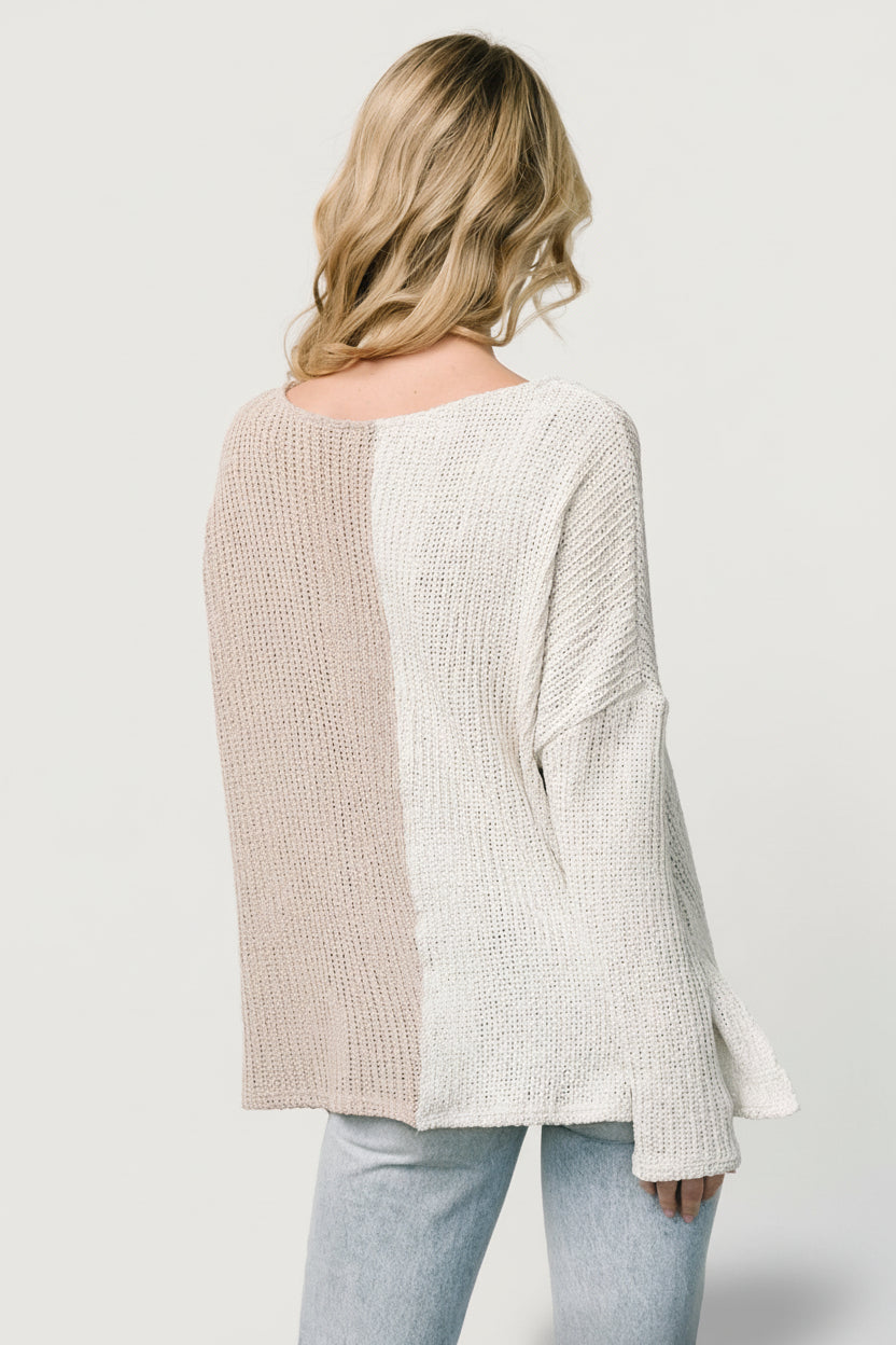 Castelo Knit Top | Natural + Sand