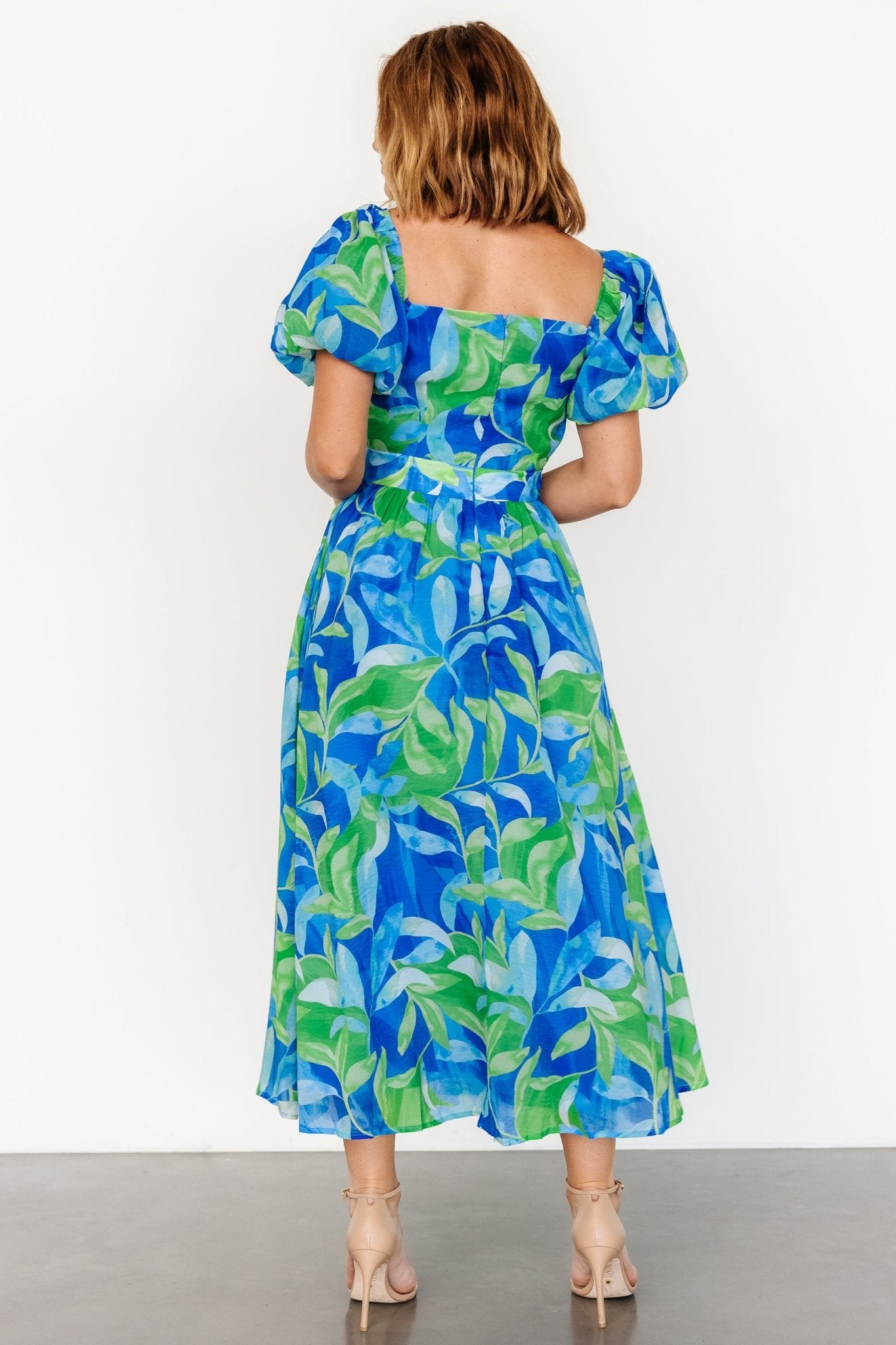 Catalina Midi Dress | Blue + Green - Baltic Born