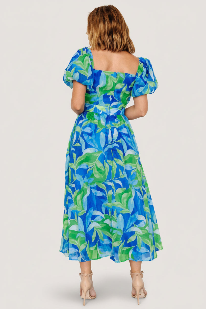 Catalina Midi Dress | Blue + Green