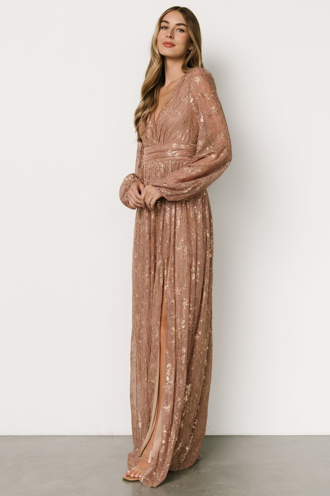 Charlene Maxi Dress | Rose Gold - Baltic Born