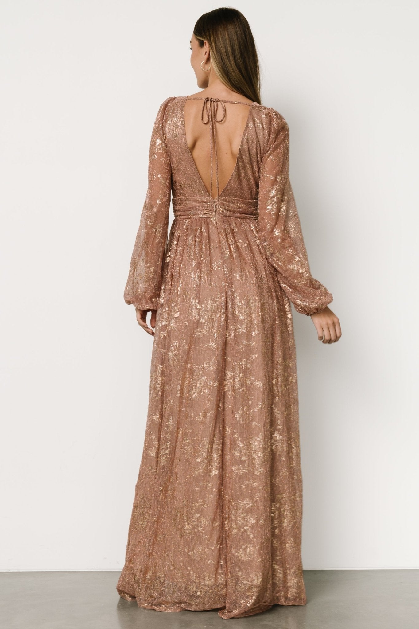 Charlene Maxi Dress | Rose Gold - Baltic Born