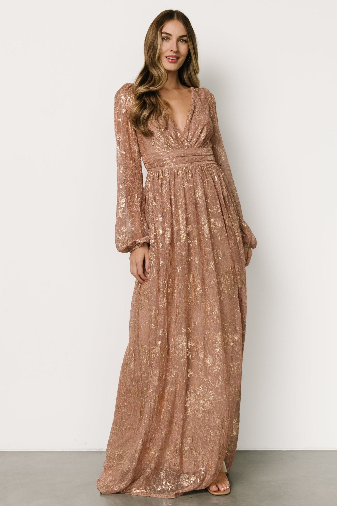 Charlene Maxi Dress | Rose Gold - Baltic Born