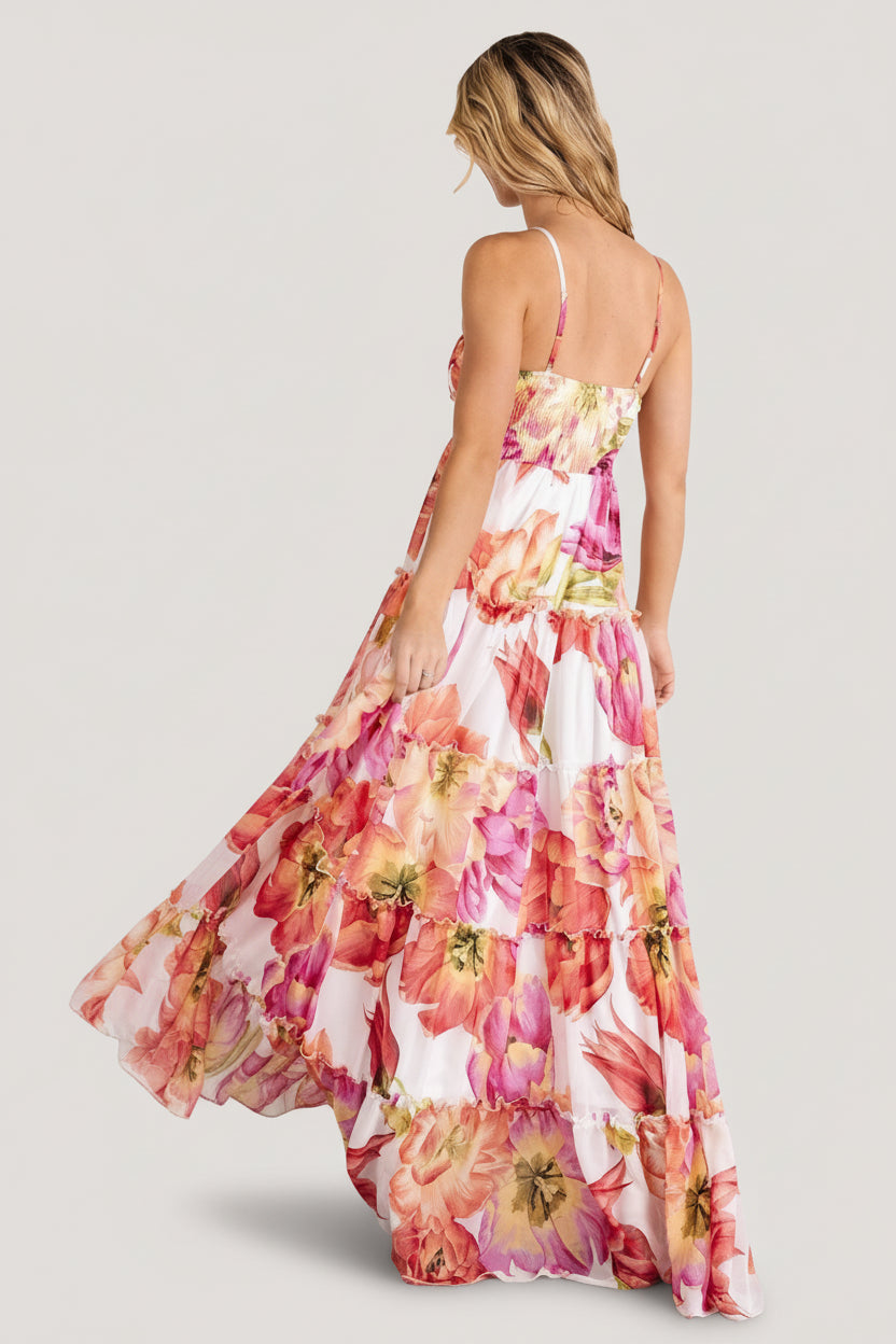 Baltic Born Womens Charmaine Maxi Dress | Pink + Red Floral | Size: Xs Baltic Born Womens Charmaine Maxi Dress | Pink + Red Floral | Size: Xs