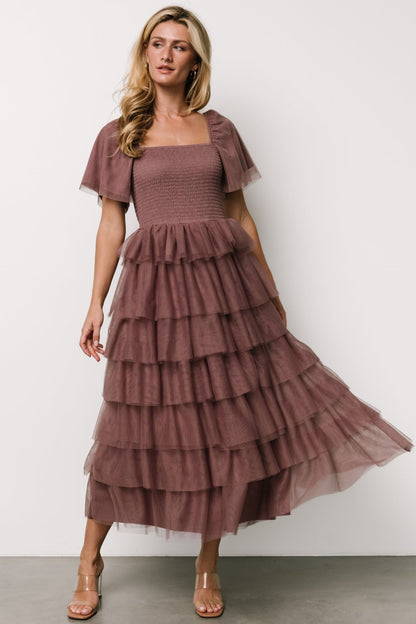 Cherise Tulle Tiered Dress | Dusty Lavender - Baltic Born