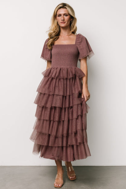 Cherise Tulle Tiered Dress | Dusty Lavender - Baltic Born