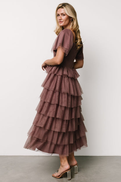 Cherise Tulle Tiered Dress | Dusty Lavender - Baltic Born