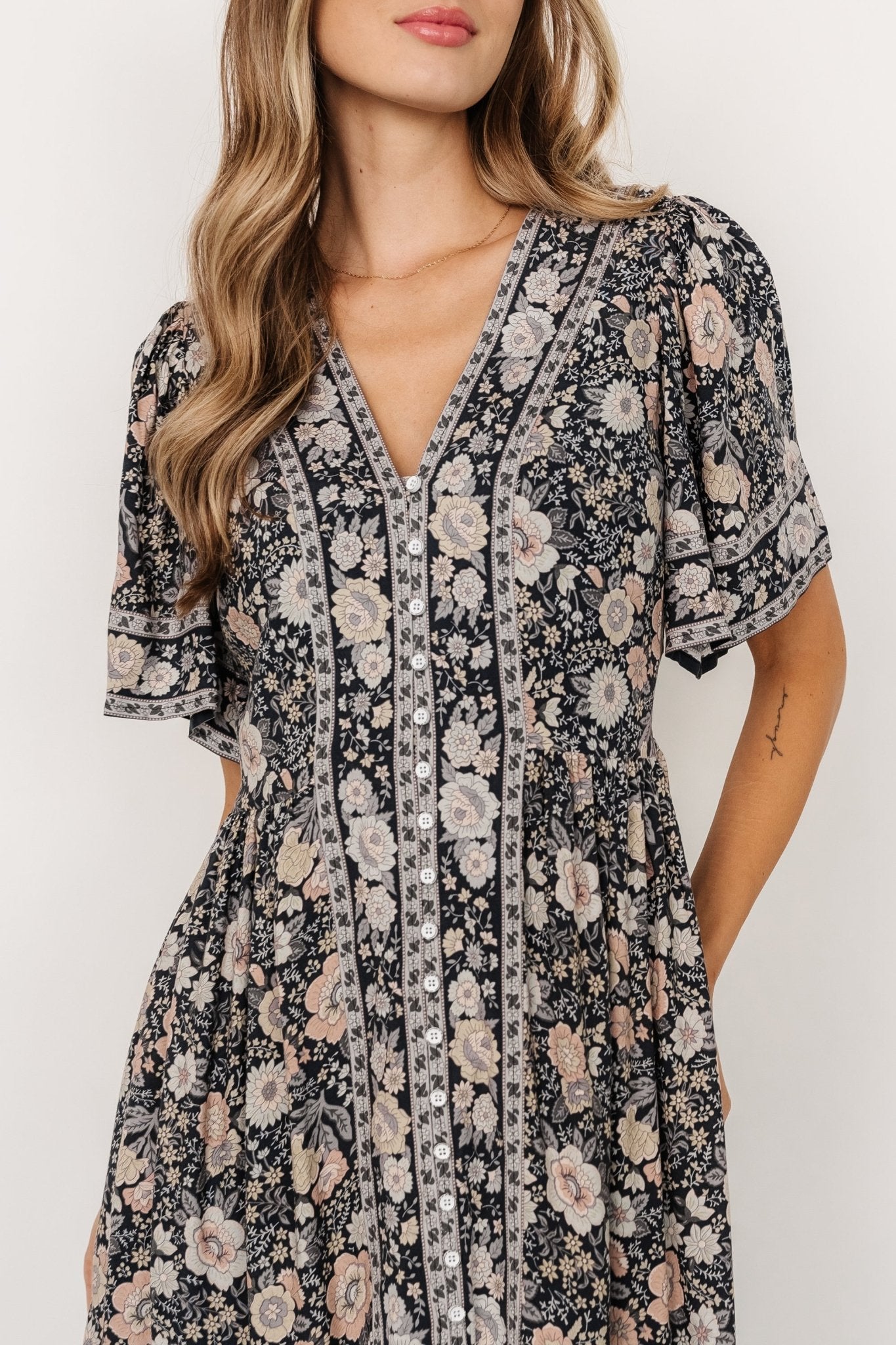 Cheryl Maxi Dress | Midnight Floral - Baltic Born