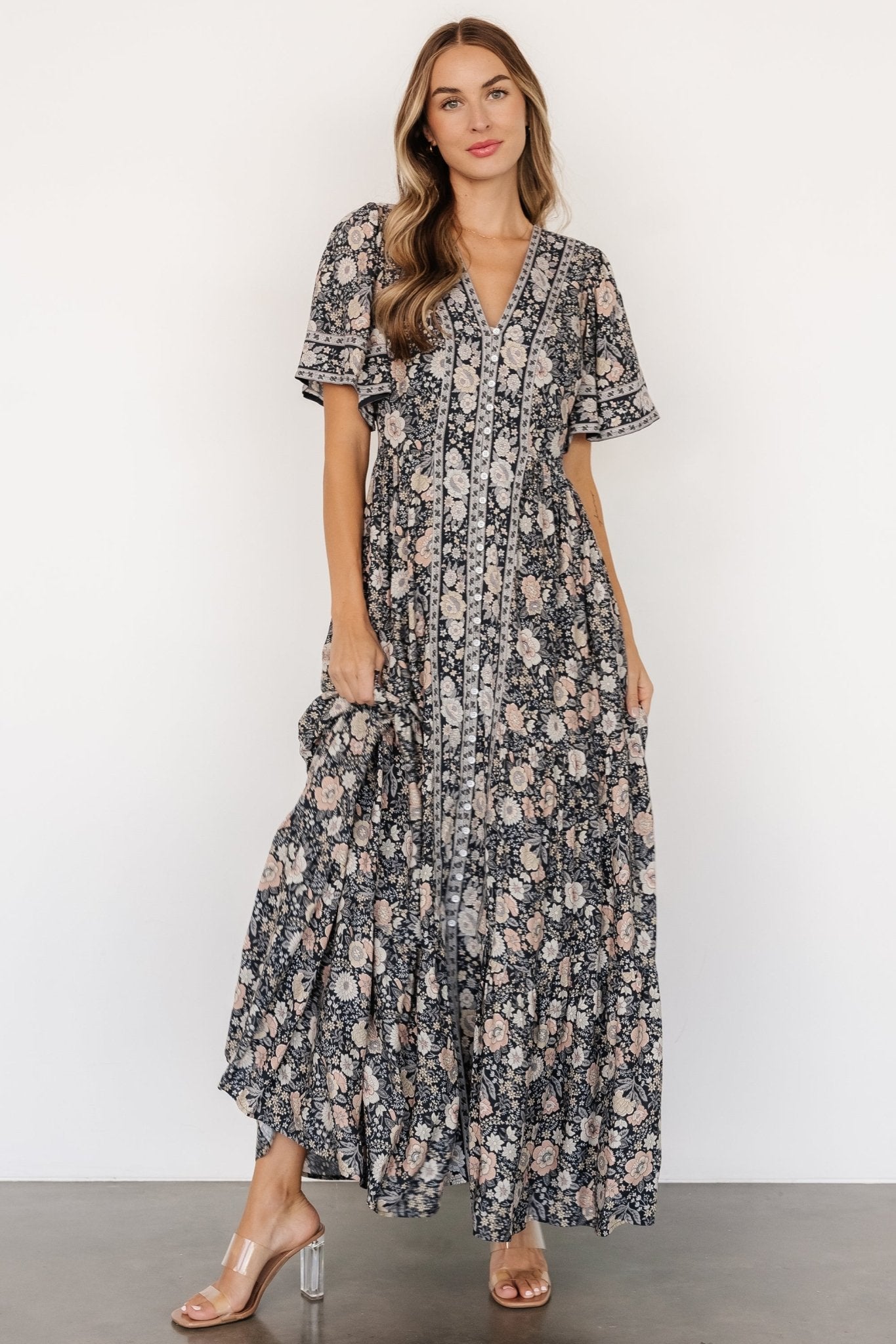 Cheryl Maxi Dress | Midnight Floral - Baltic Born