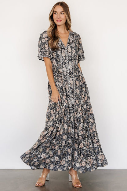 Cheryl Maxi Dress | Midnight Floral - Baltic Born