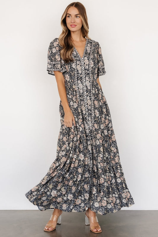 Cheryl Maxi Dress | Midnight Floral - Baltic Born