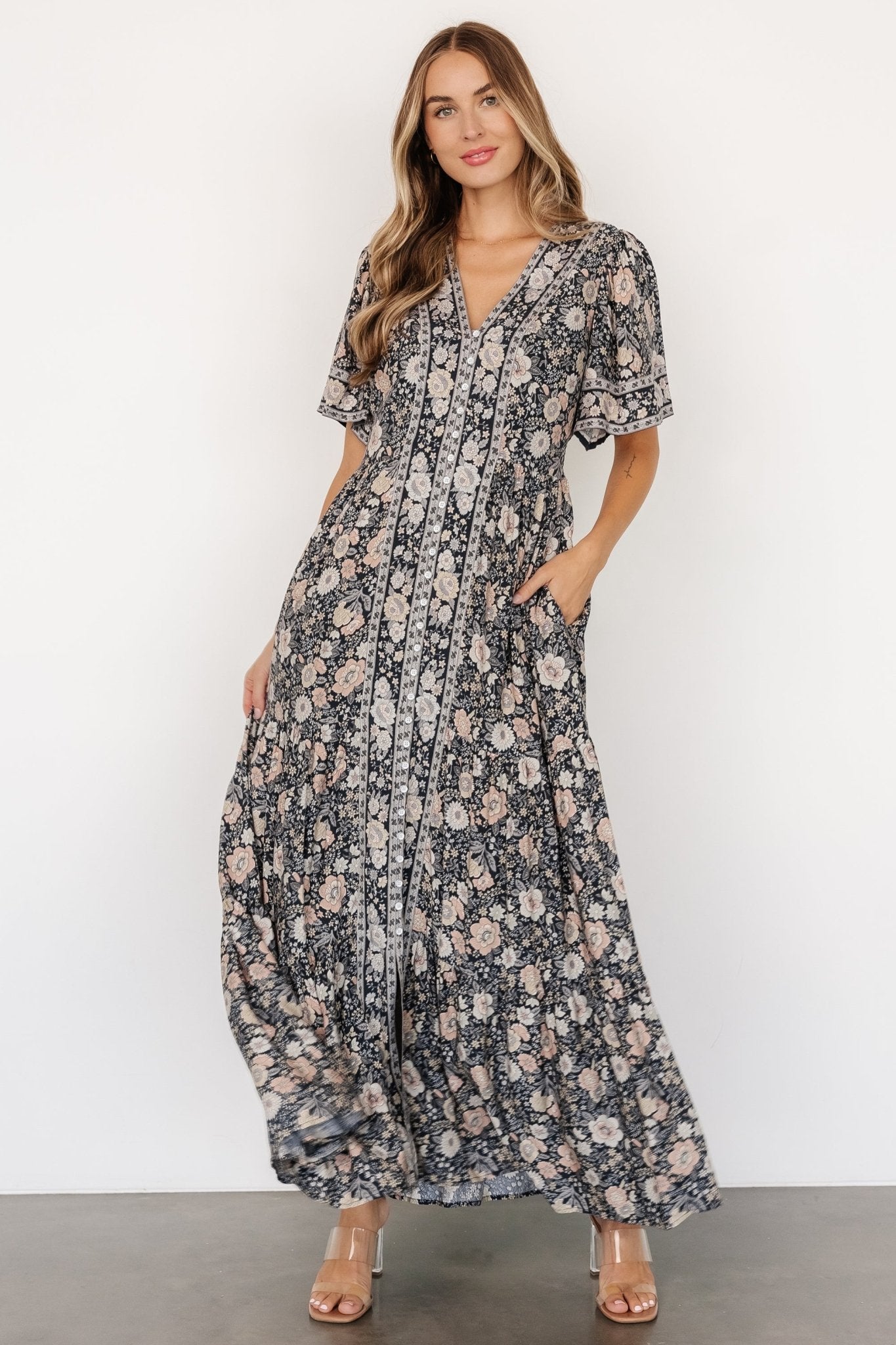 Cheryl Maxi Dress | Midnight Floral - Baltic Born