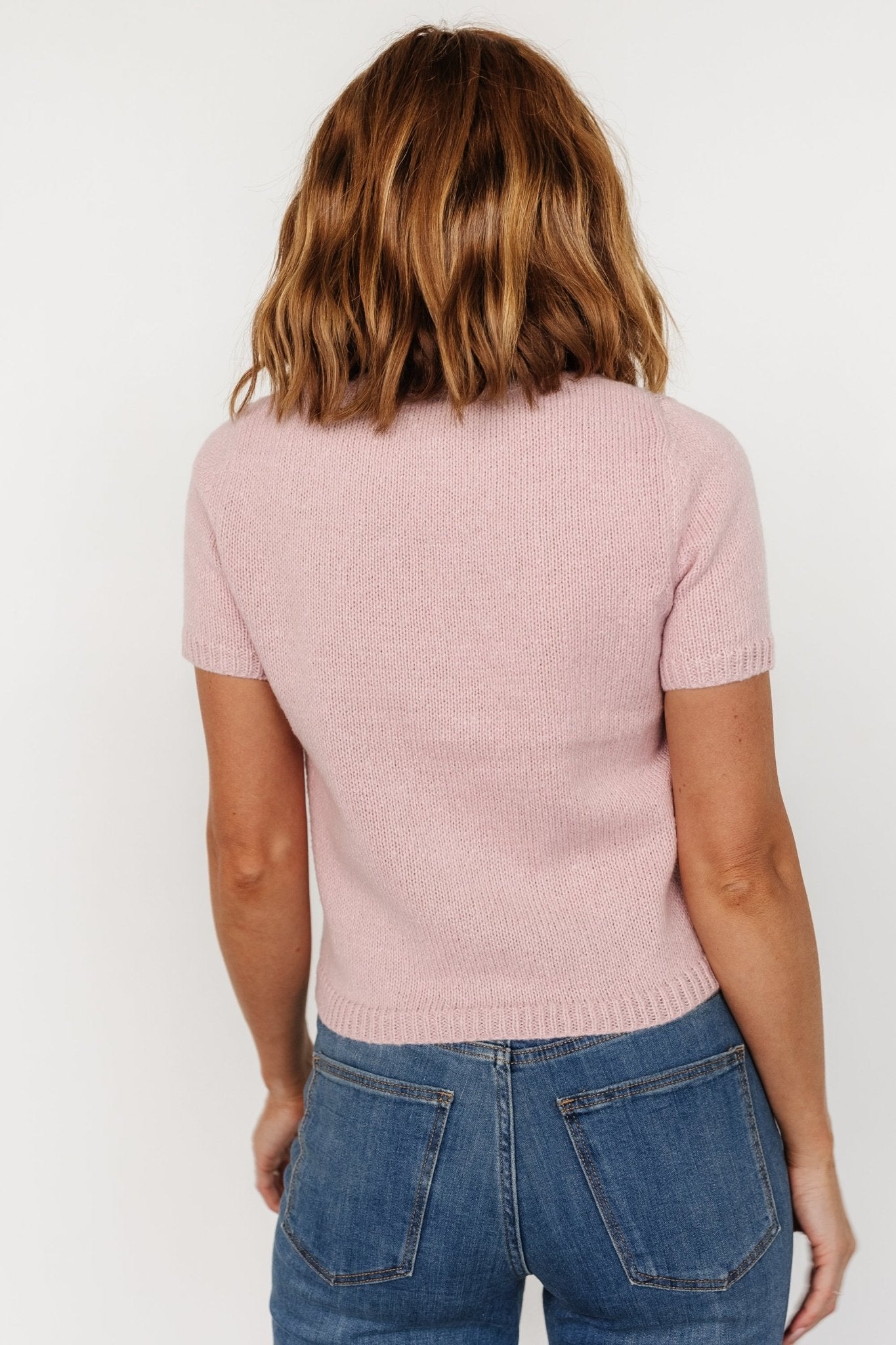 Chloe Bow Sweater | Blush - Baltic Born