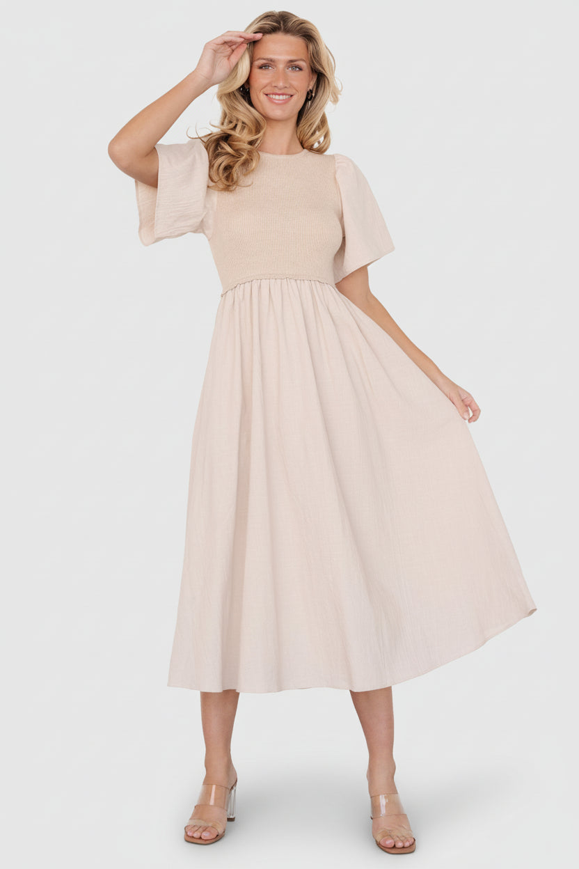 Baltic Born Womens Cici Sweater Dress | Natural