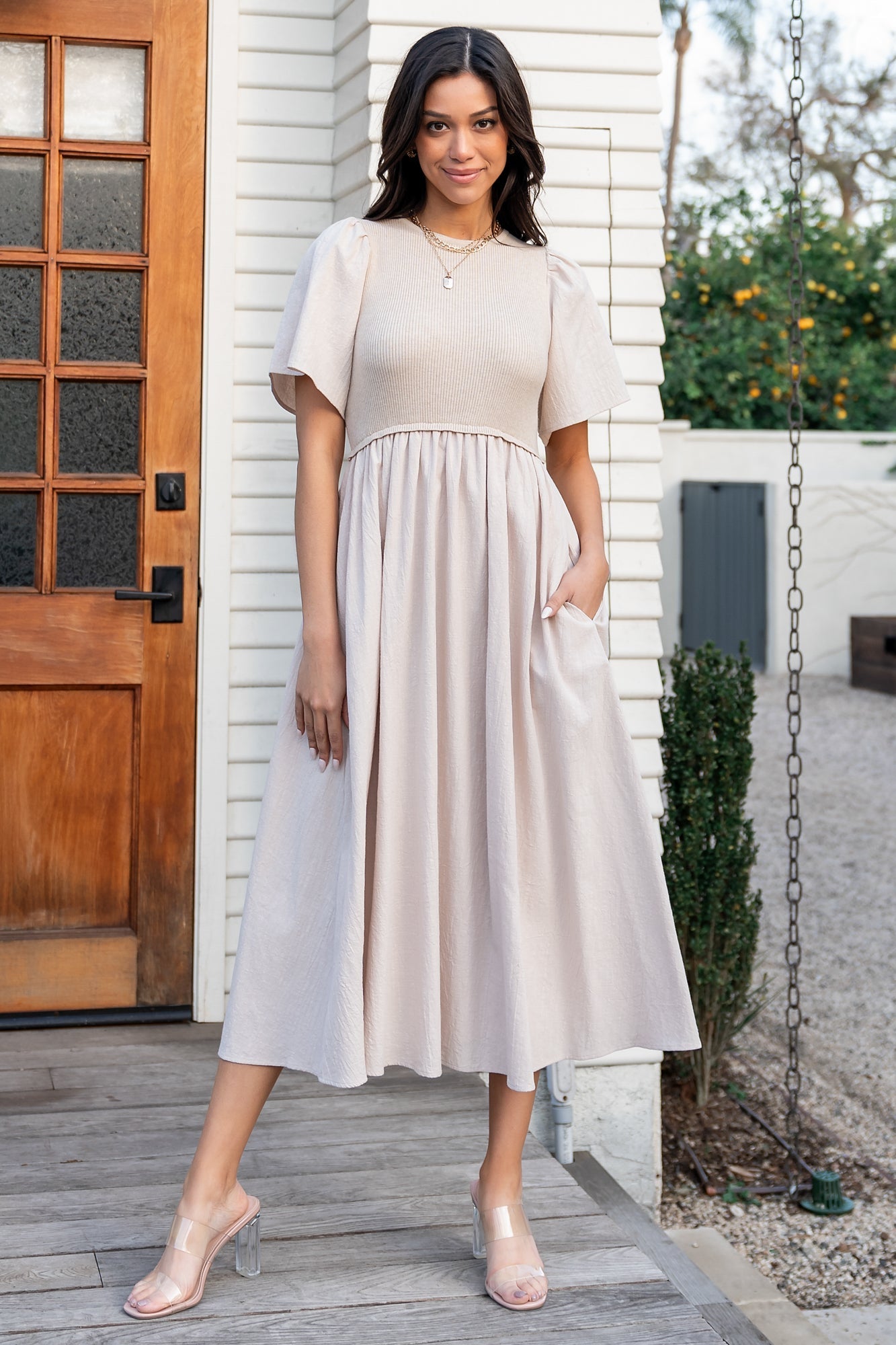 Baltic Born Womens Cici Sweater Dress | Natural Baltic Born Womens Cici Sweater Dress | Natural