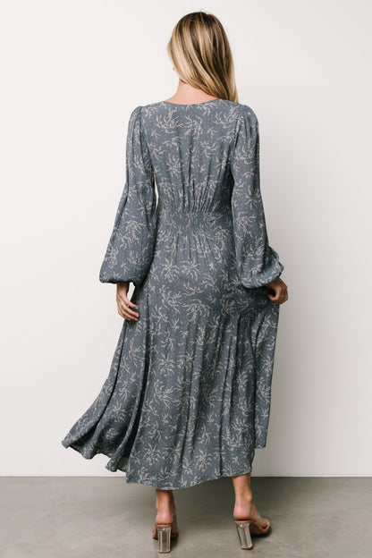 Claudine Maxi Dress | Blue Print - Baltic Born